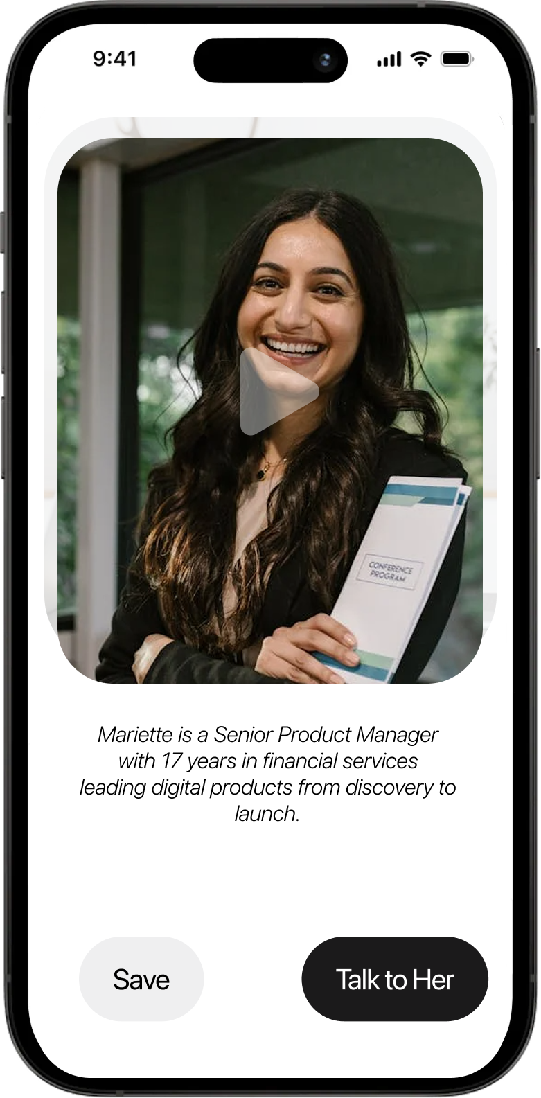RecruitHer product preview, profiles and matching